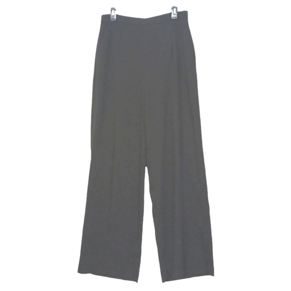 Zara Black Wide Leg High-Rise Pants Professional Dress Slacks size Large… - Picture 1 of 6